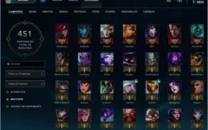 conta de league of legends
