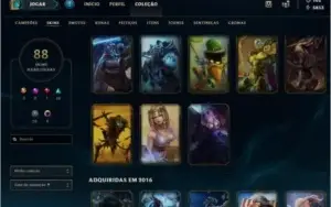 conta de league of legends