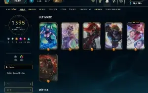 Conta Lol 1395 Skins (Pax Twisted Fate)