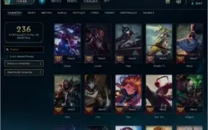 CONTA DE LOL UNRANKED, NV 111, 31 SKINS, 4 LENDARIAS!!