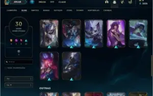 Conta platina 4 BARATA com 30 skins e 78 champs