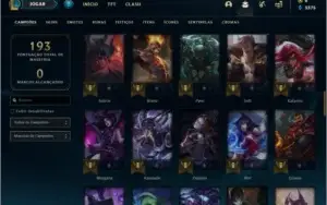 Conta platina 4 BARATA com 30 skins e 78 champs