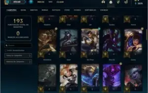 Conta platina 4 BARATA com 30 skins e 78 champs