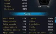 CONTA NARUTO ONLINE SERVER 63 FC 2 MILHOES, CONTA MUITO TOP
