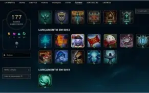 conta diamante 3 / 134 champs / 83 skins / 28k de essência