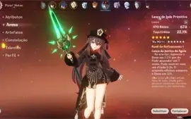 Conta Genshin Impact AR56 c/ Tier SS+ personagens 5*.