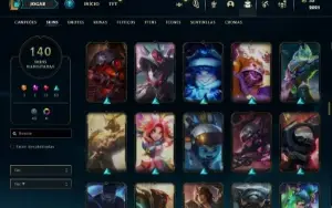 Promoção Conta Lol Lvl 587 Unranked Com 140 Skins Main Zed