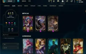 Bronze 3 com TODOS os champs 413 Skins + 7000 RP