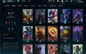 Bronze 3 com TODOS os champs 413 Skins + 7000 RP