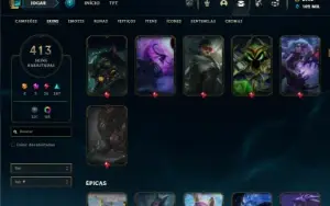 Bronze 3 com TODOS os champs 413 Skins + 7000 RP