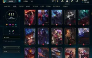 Bronze 3 com TODOS os champs 413 Skins + 7000 RP