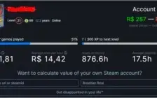 CONTA STEAM LVL 21, 68 JOGOS E 12 ANOS DE CONTA