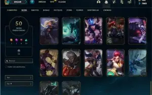 Conta Diamante 3 Flex com 120 Champs e 50 Skins