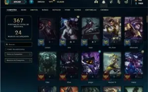 Conta Diamante 3 Flex com 120 Champs e 50 Skins