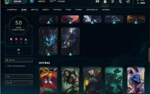 Conta Diamante 3 Flex com 120 Champs e 50 Skins