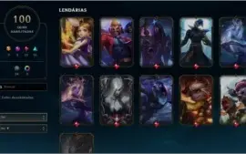 Conta Completa Gold IV 120 champs +100 skins