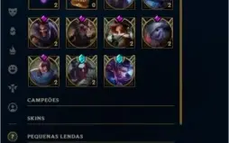 Conta Completa Gold IV 120 champs +100 skins