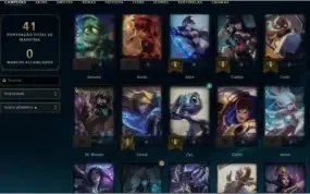 Conta LOL Smurf Platina 2 - Winrate bom - 31 campeões