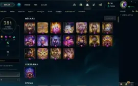 Conta League Of Legends - +400 Skin, Sem Ban, Unranked