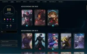 conta de league of legends