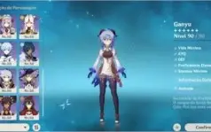 Conta genshin com 6 personagem 5 estrela R-55