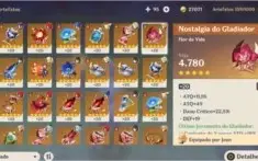 Conta genshin com 6 personagem 5 estrela R-55