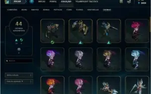 Conta LoL 2012 (Várias skins raras e croma esmeralda)