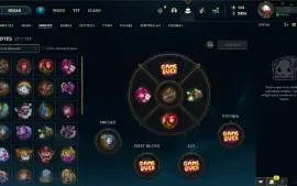 conta de lol com 95 skins