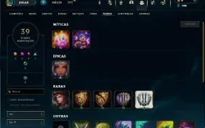 Ouro 2 com 45 Champs e 7 Skins + 6 Fragmentos