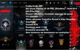 Conta league of legends