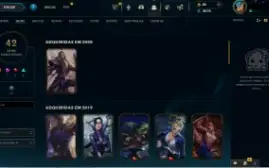 Conta de Lol +40 skins icone de 2015