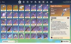 Conta Genshin Impact AR 56 Yelan e Cyno com arma assinatura