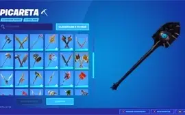 Conta com varias skins  e picaretas no fortnite