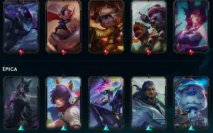 Conta de LOL com 244 skins, com email original. Esmeralda 4.