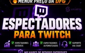 Twitch Espectadores em live – Entrega Imediata