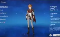 AR45 - Xiao + Espinha Celestial, Tartaglia + Harpa Celestial