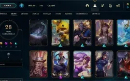 CONTA LOL  → (35 Campeoes) (28 Skins )(Platina IV)