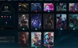CONTA LOL  → (35 Campeoes) (28 Skins )(Platina IV)