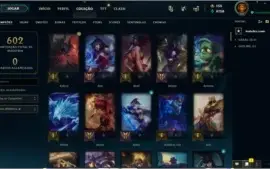 Conta level 305 de lol ótima e no precinho
