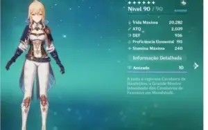 Acc Genshin Impact AR 52 (Ganyu, Xiao, Diluc, Klee e Jean)