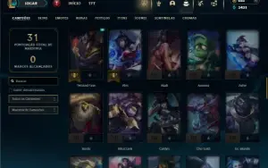 Prata 4 com 75 Champs e 24 Skins + Kaye Juiza e Rammus Rei
