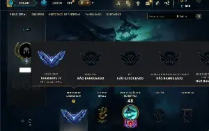 Diamante 4 com 35 Champs e 5 Skins + 20 Espolios