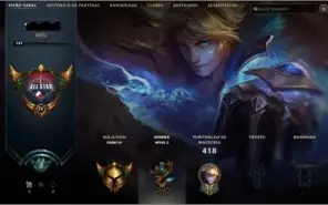 Conta LOL full champ + 101 skins / GOLD IV