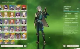 Genshin impact - ⭐5 personagens de 5 estrelas + arma⭐