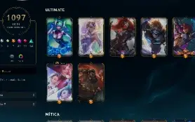 Conta LOL Parada Ex Diamante 1097 Skins Todas Ultimate