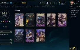 CONTA RIOT - Skins raras, muitas bordas, MMR Mestre