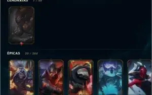 Conta lol platina 4/ Platina 2 flex 38 skins/ 58 champions