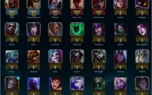 Conta lol platina 4/ Platina 2 flex 38 skins/ 58 champions