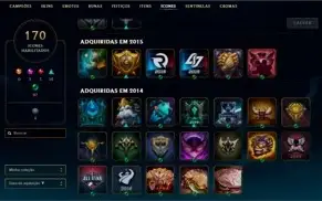 Conta lol de 2012