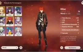✨ GENSHIN IMPACT - DILUC 5⭐ AR5-10 ✨ #00001